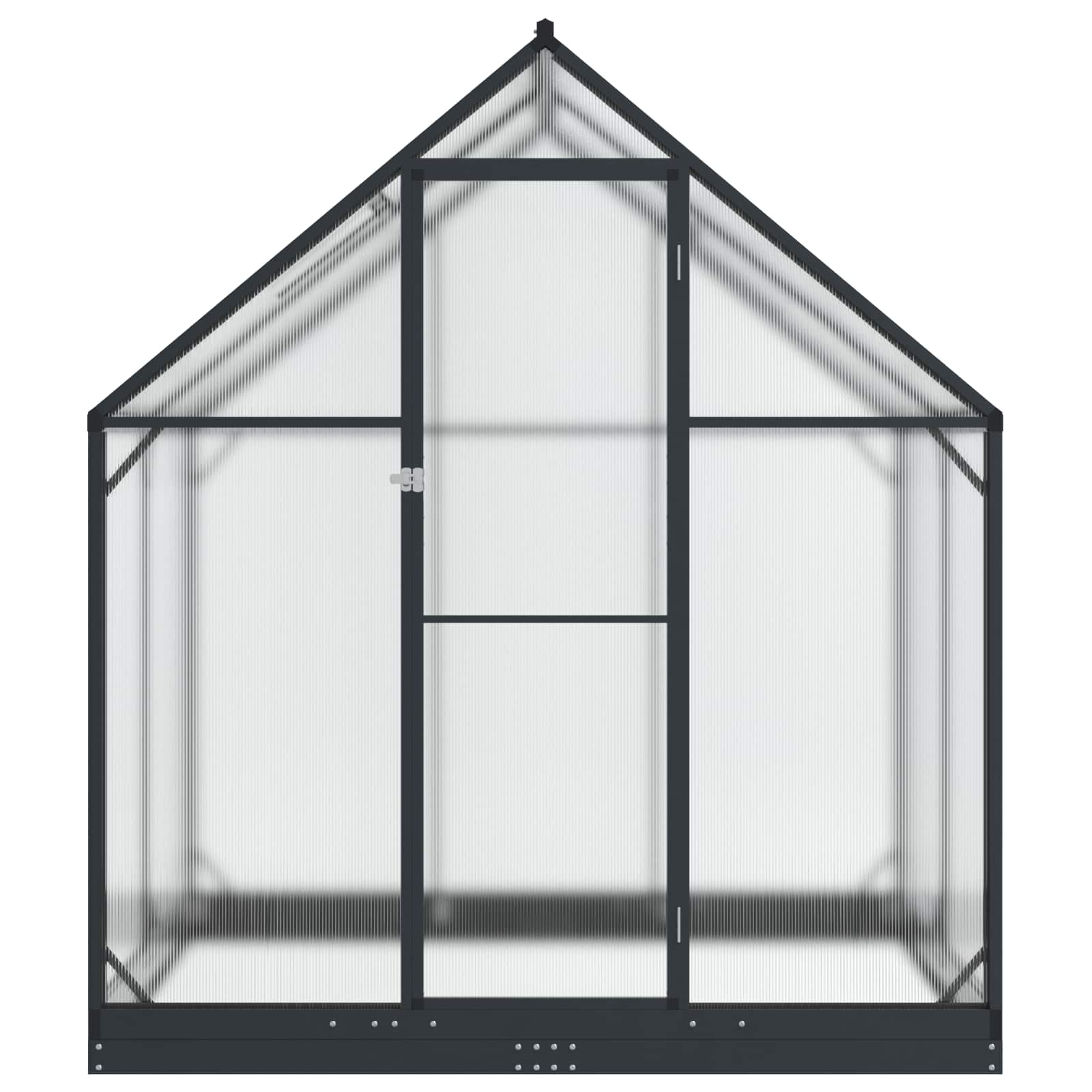Tuin Serre met de deur Antracietkleurig 183,5 x 123 x 207 cm