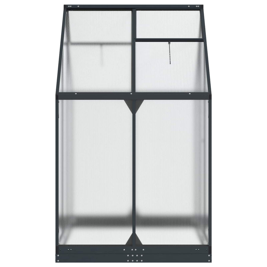 Tuin Serre met de deur Antracietkleurig 183,5 x 123 x 207 cm