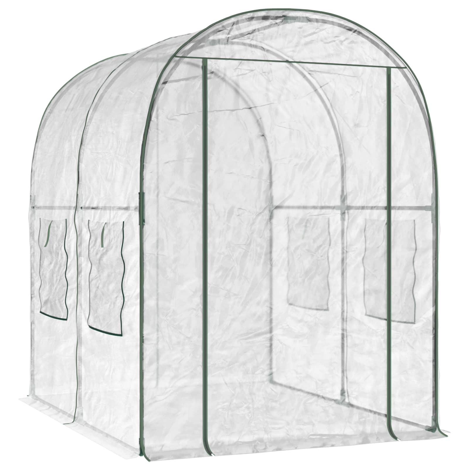 Kweekhuis met Frame 160 x 200 x 192,5 cm PVC Doorzichtig