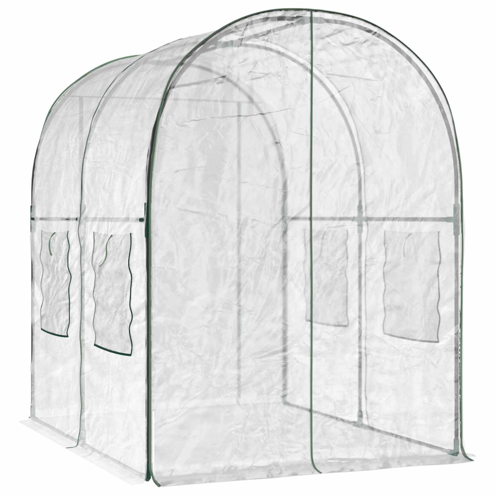 Kweekhuis met Frame 160 x 200 x 192,5 cm PVC Doorzichtig