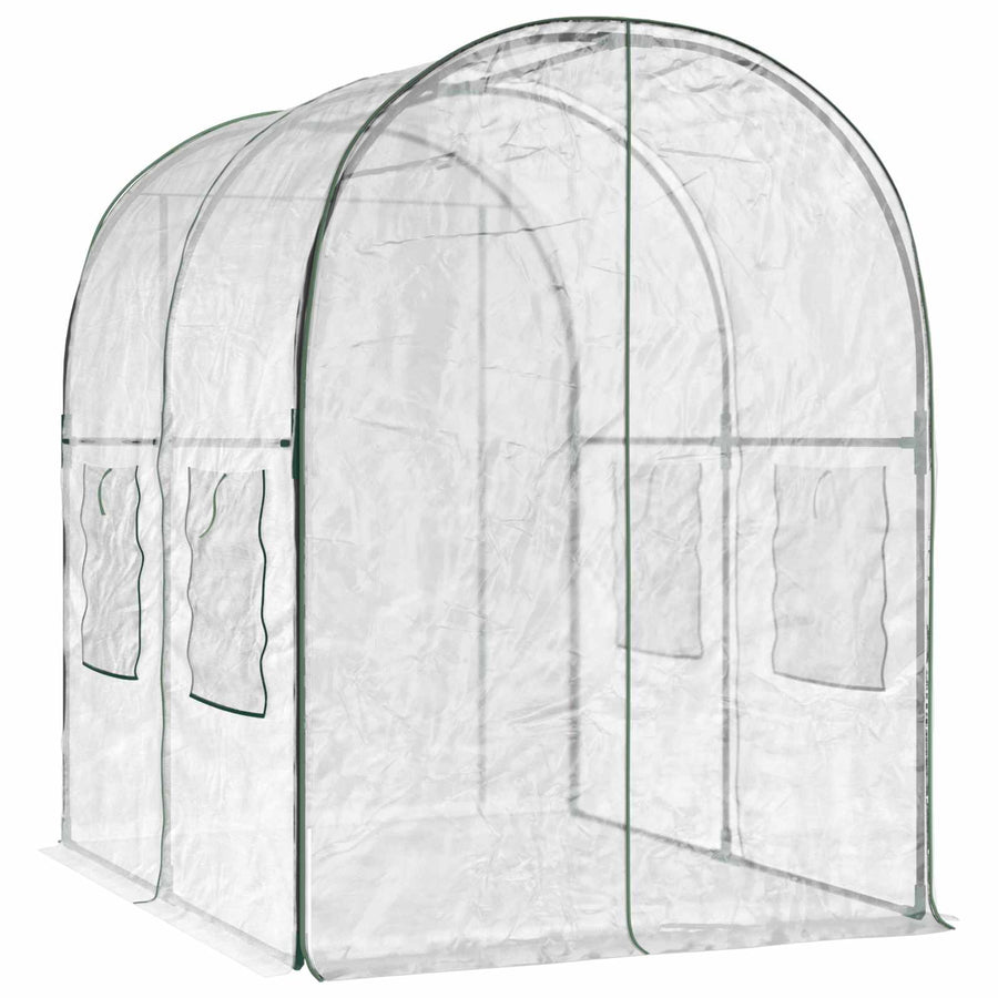 Kweekhuis met Frame 160 x 200 x 192,5 cm PVC Doorzichtig