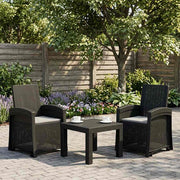 Ligstoelen set van 2 antraciet lichtgrijs 56x63x92 cm