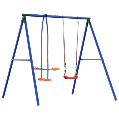 Buiten Schommelframe met Glijbaan voor tot 3 kinderen