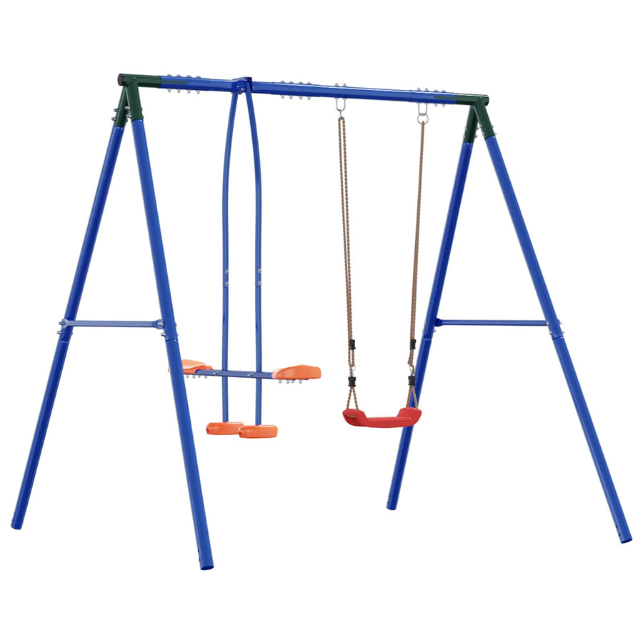 Buiten Schommelframe met Glijbaan voor tot 3 kinderen