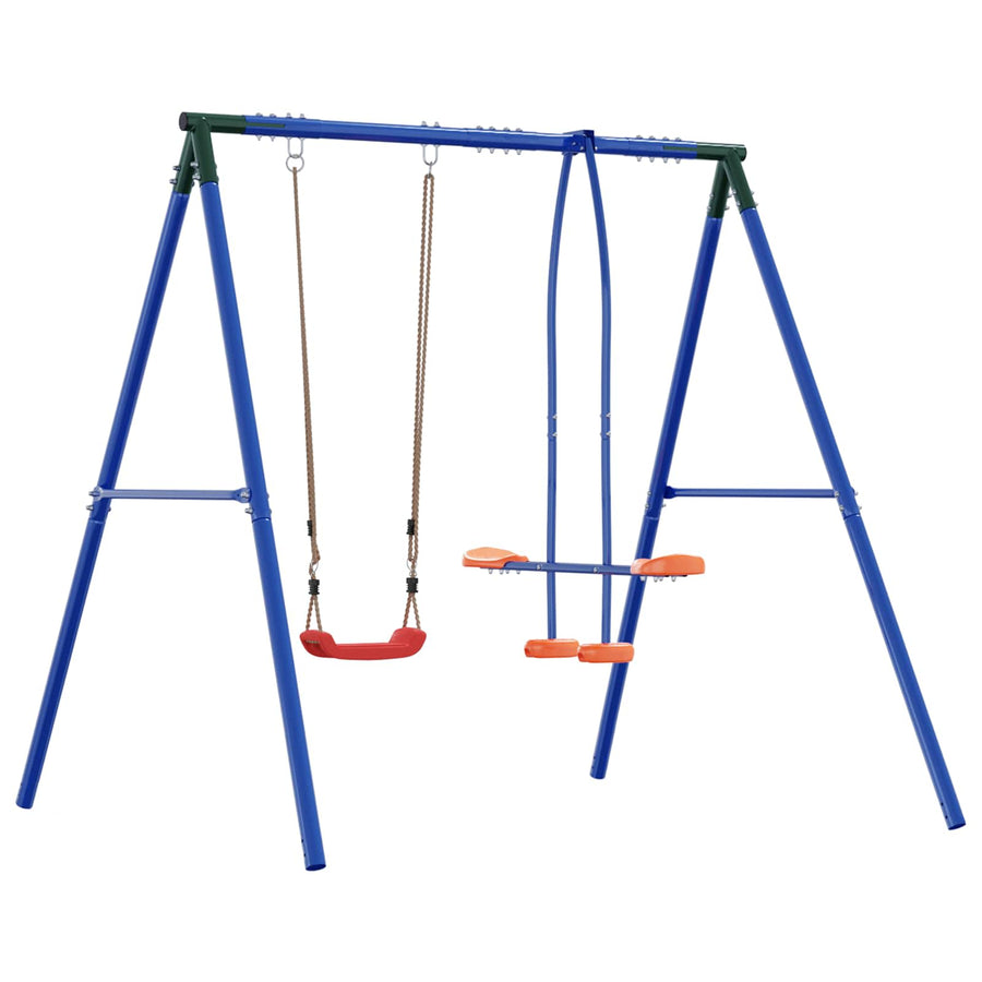 Buiten Schommelframe met Glijbaan voor tot 3 kinderen