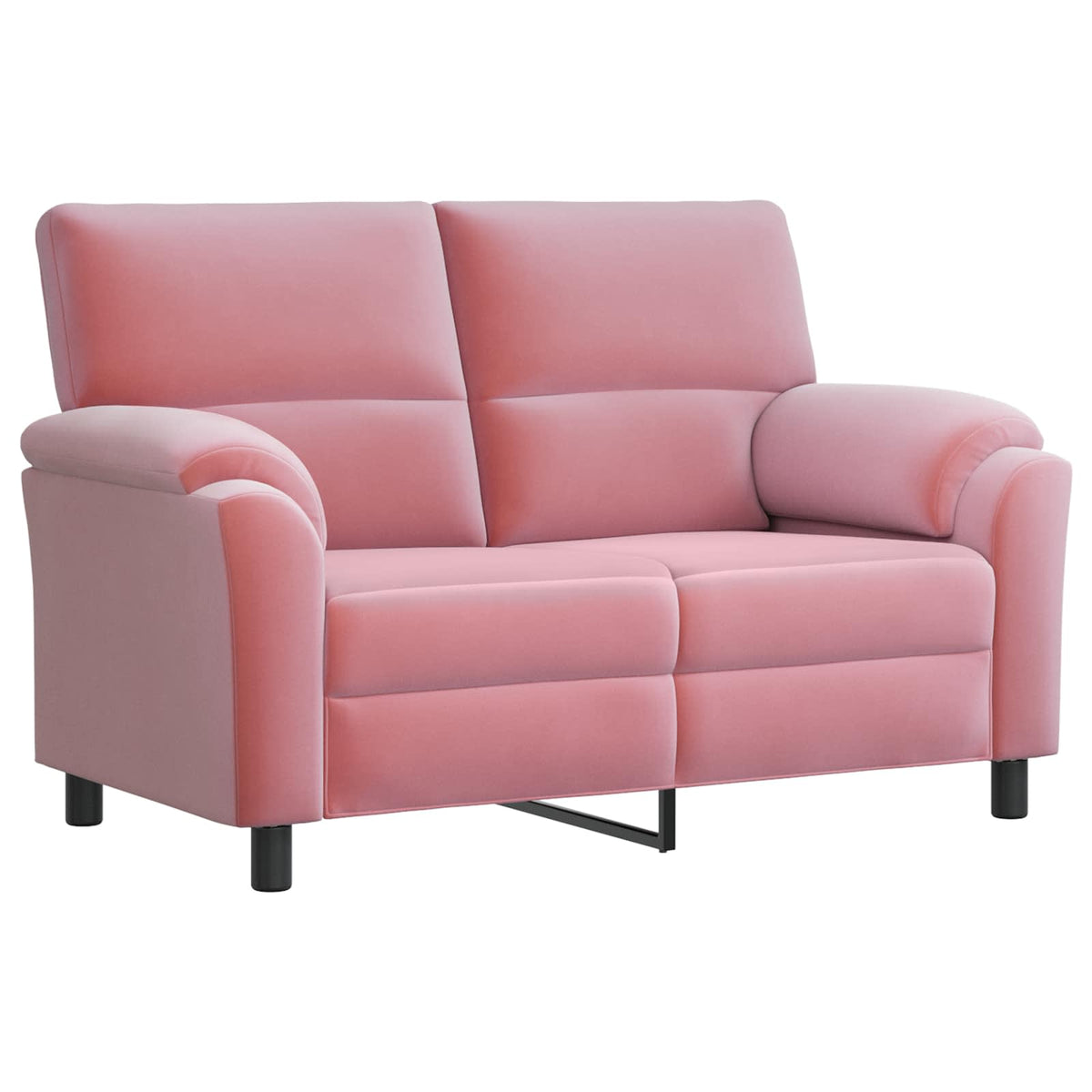 Bankstel 2 pcs Roze fluweel