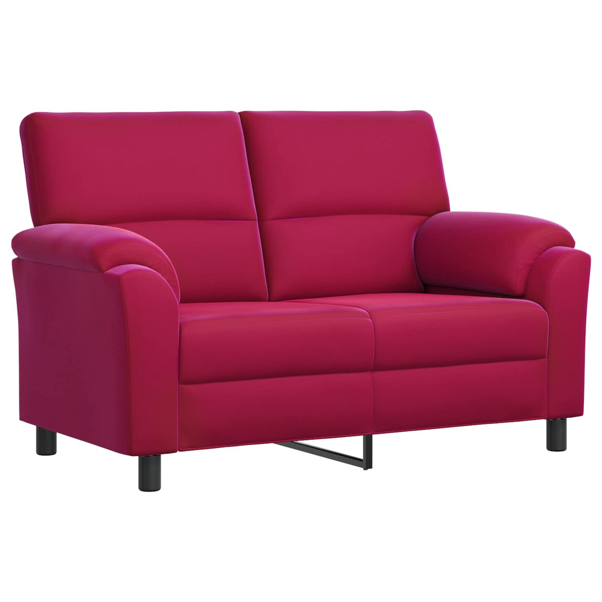 Bankstel 2 pcs Wijnrood fluweel