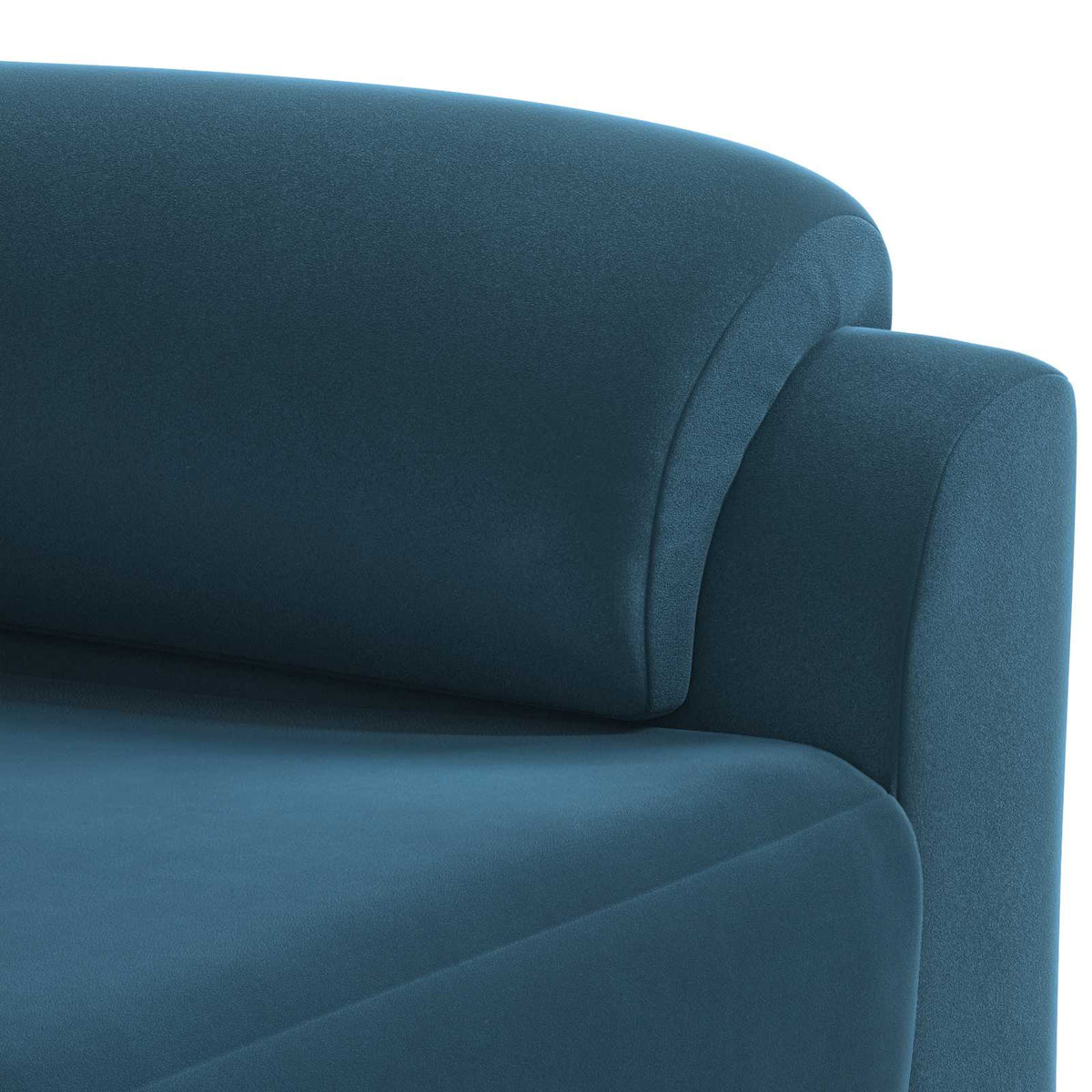 Bankstel 2 pcs Blauw fluweel