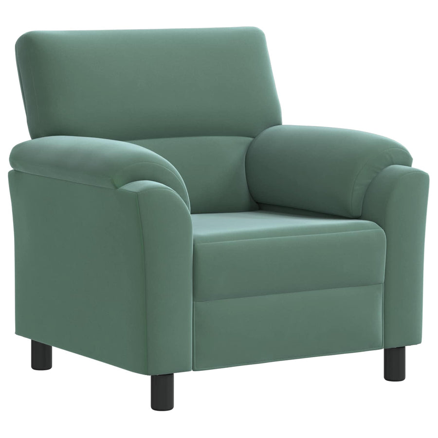 Bankstel 2 pcs Zeegroen fluweel