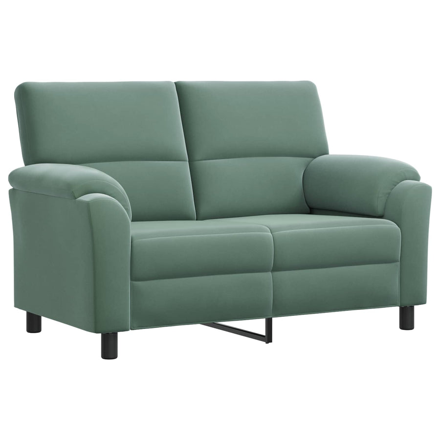 Bankstel 2 pcs Zeegroen fluweel