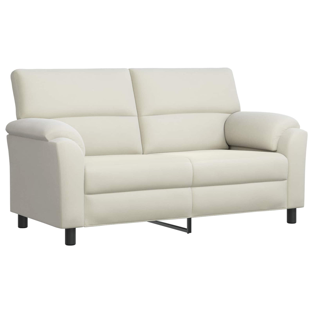 Bankstel 2 pcs Crèmekleurig fluweel
