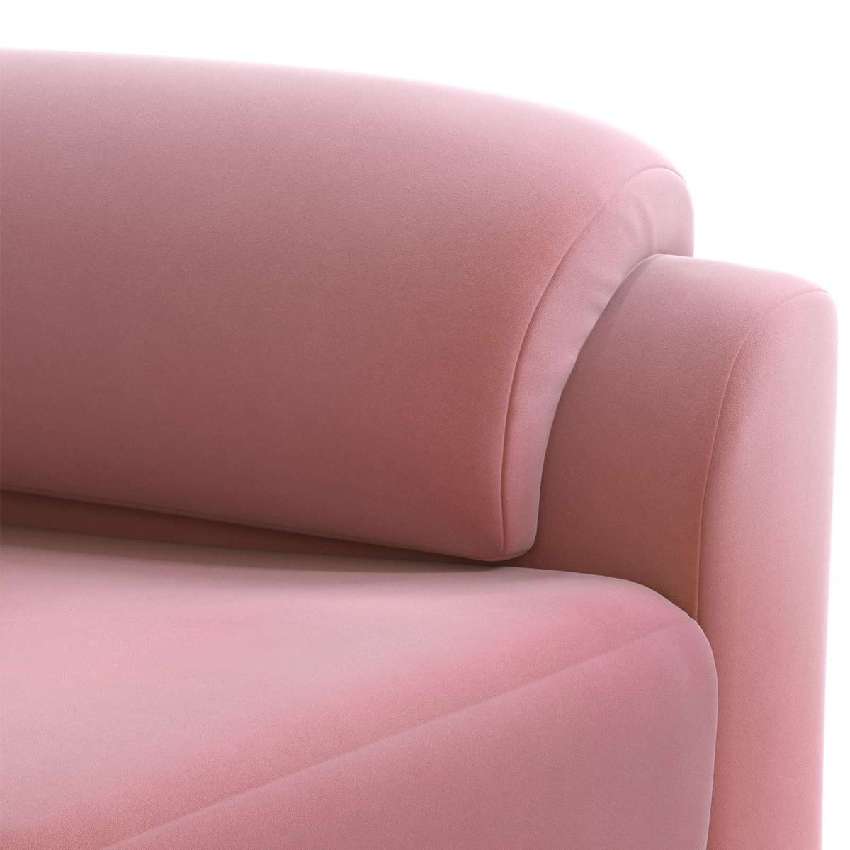 Bankstel 2 pcs Roze fluweel
