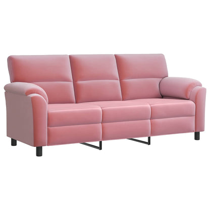 Bankstel 2 pcs Roze fluweel