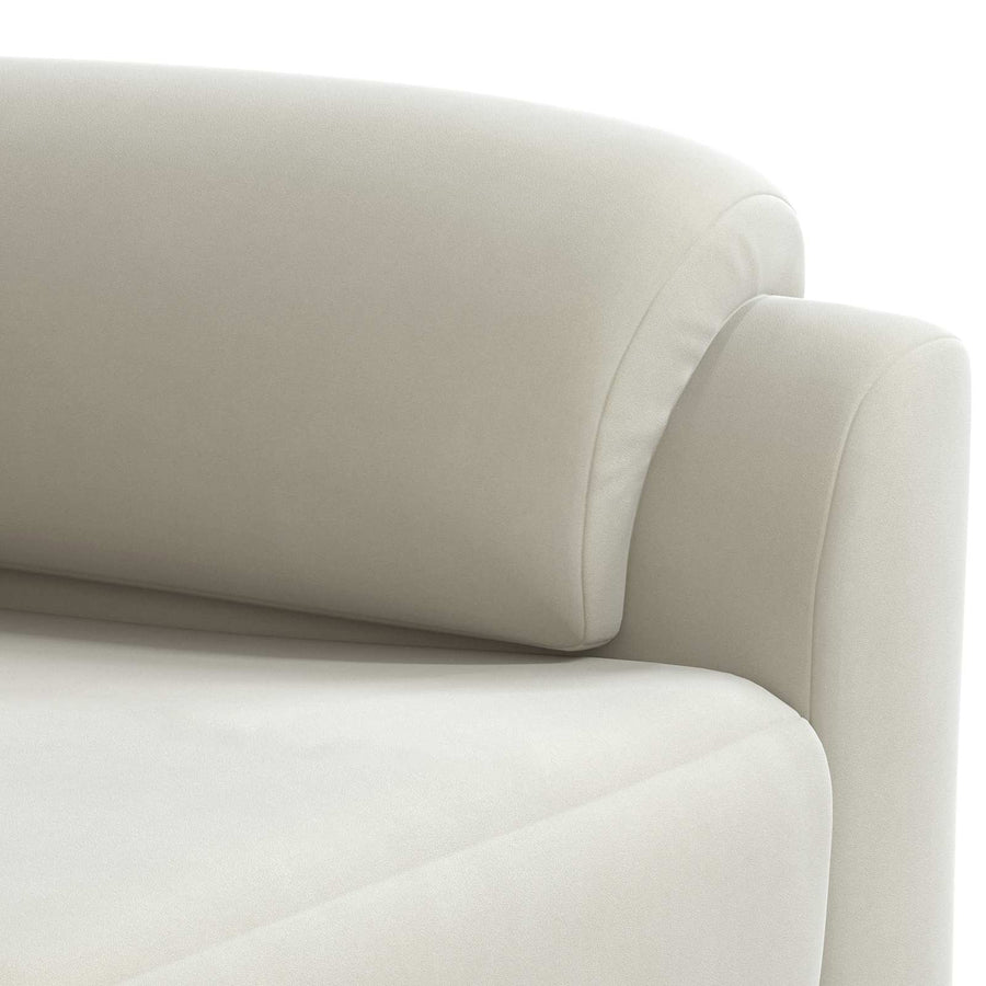 Bankstel 2 pcs Crèmekleurig fluweel