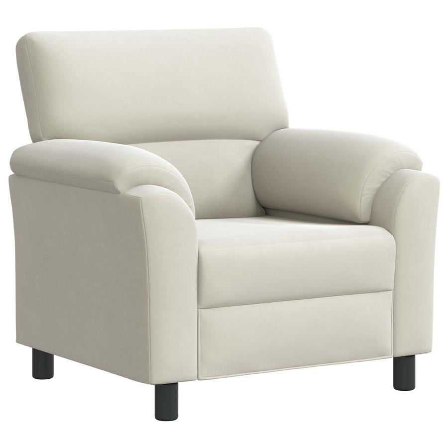 Bankstel 2 pcs Crèmekleurig fluweel