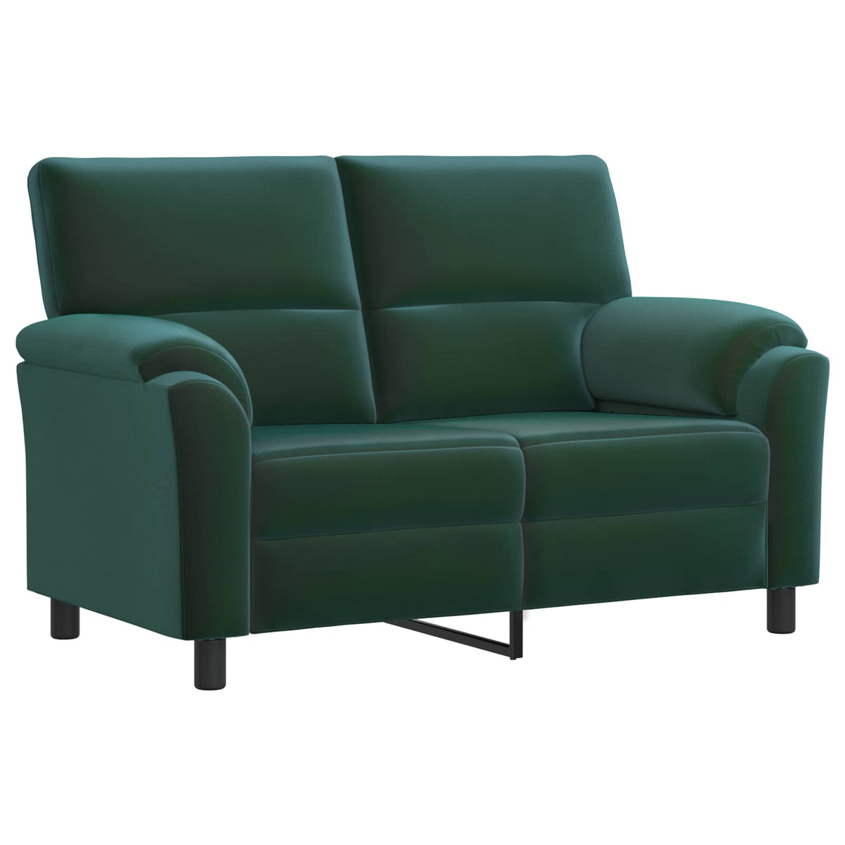 Bankstel 3 pcs Donkergroen fluweel