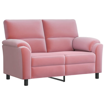 Bankstel 3 pcs Roze fluweel