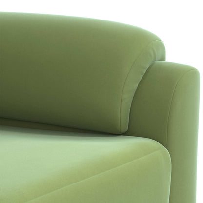 Bankstel 3 pcs Lichtgroen fluweel