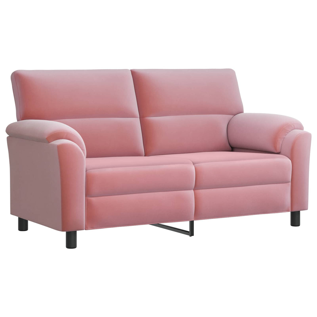 Bankstel 3 pcs Roze fluweel