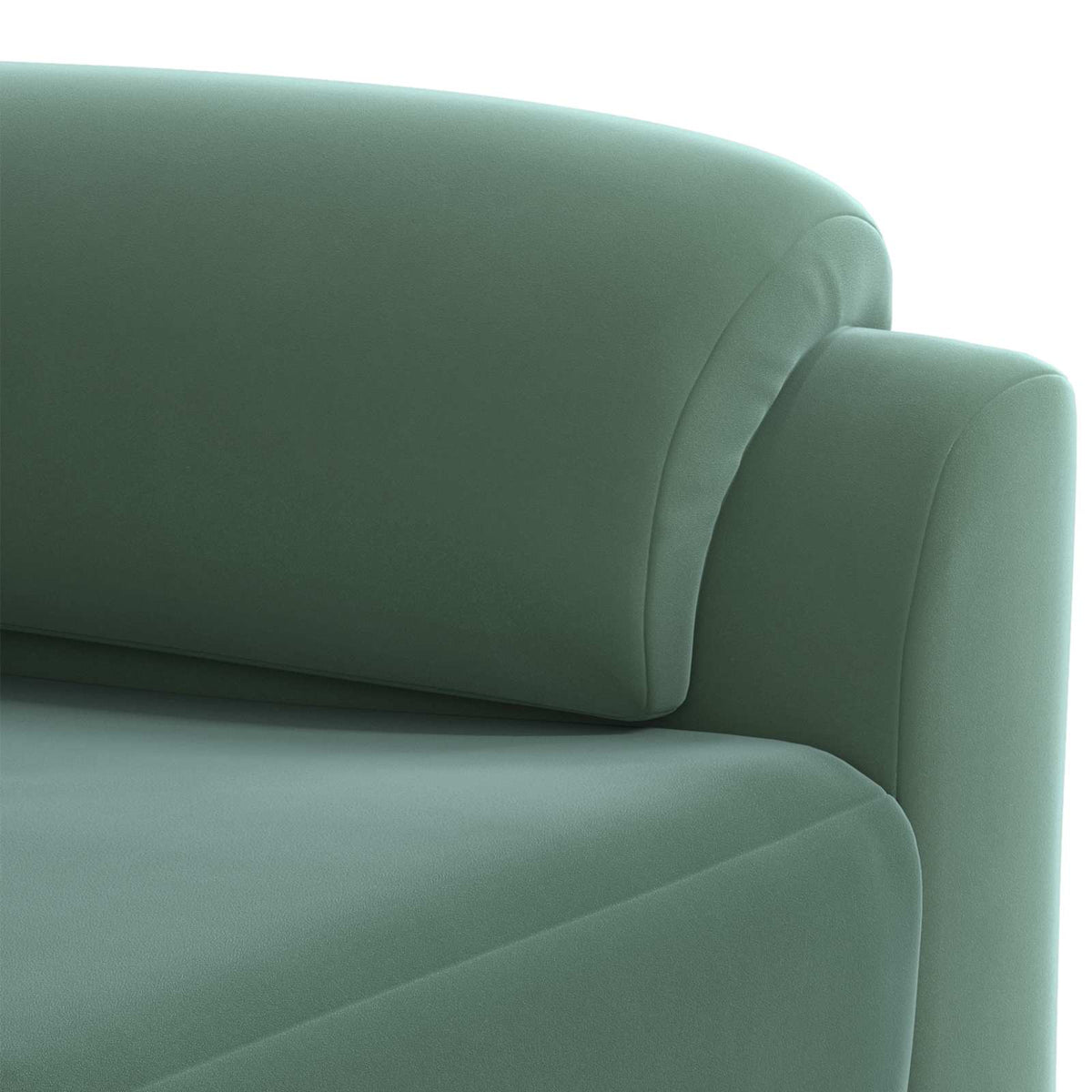 Bankstel 3 pcs Zeegroen fluweel