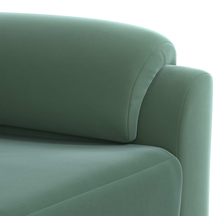 Bankstel 3 pcs Zeegroen fluweel