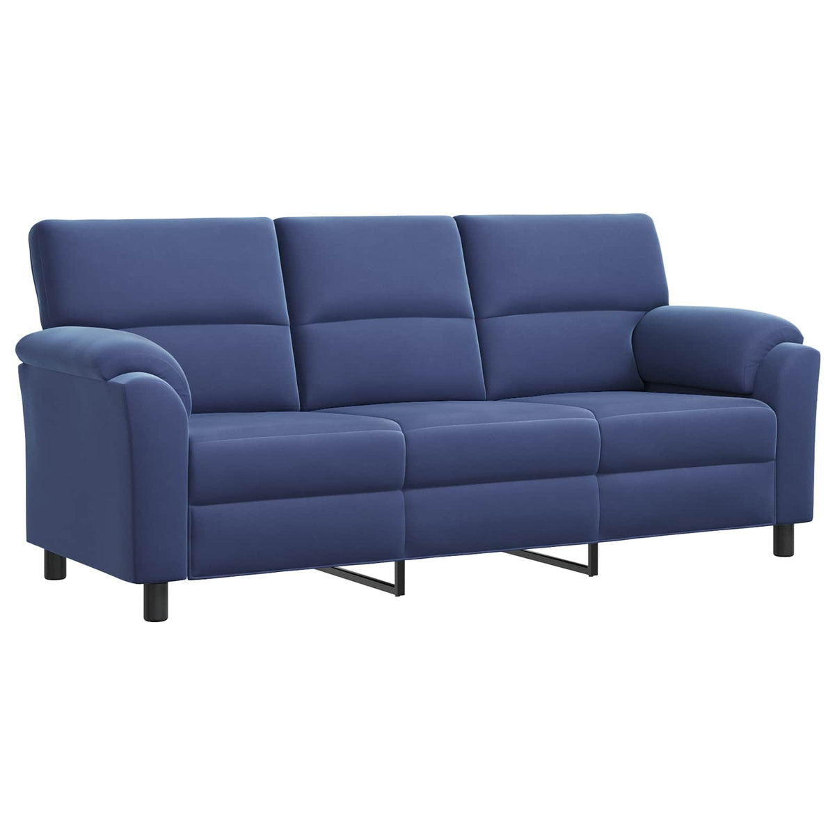 Bankstel 3 pcs Politieblauw fluweel