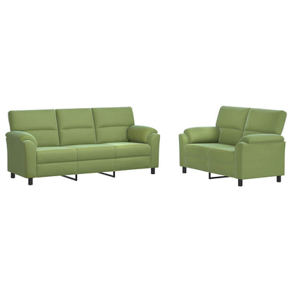 Bankstel 2 pcs Lichtgroen fluweel