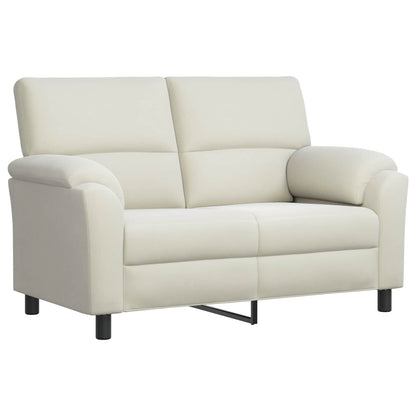 Bankstel 2 pcs Crèmekleurig fluweel