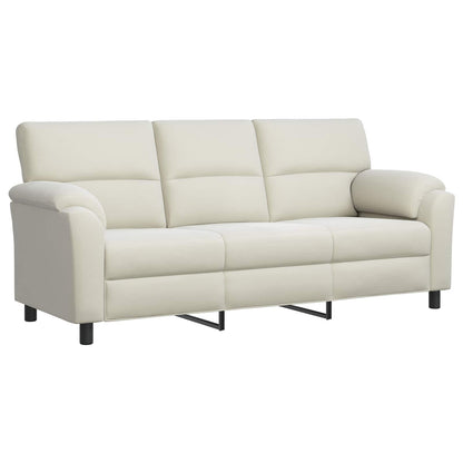 Bankstel 2 pcs Crèmekleurig fluweel
