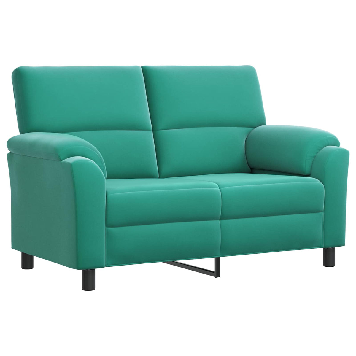 Bankstel 2 pcs Turquoise fluweel