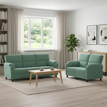 Bankstel 2 pcs Zeegroen fluweel