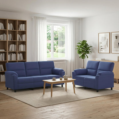 Bankstel 2 pcs Politieblauw fluweel