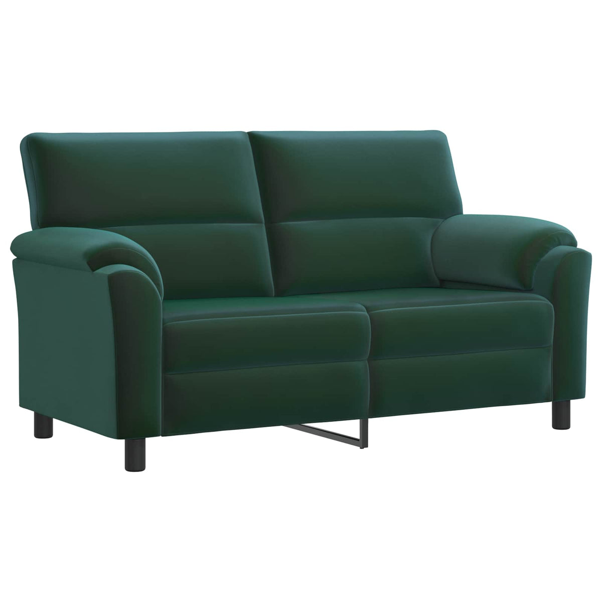 Bankstel 2 pcs Donkergroen fluweel