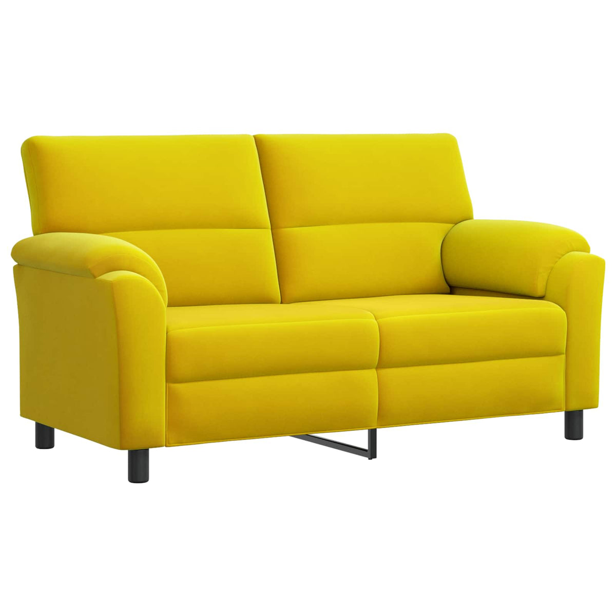 Bankstel 2 pcs Geel fluweel