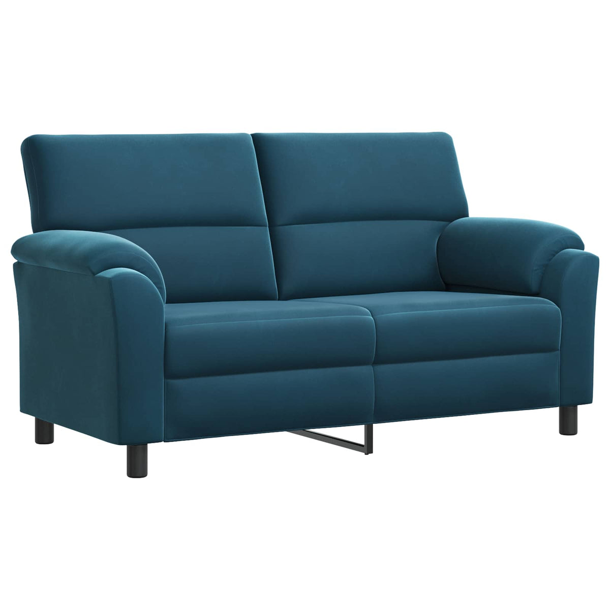 Bankstel 2 pcs Blauw fluweel