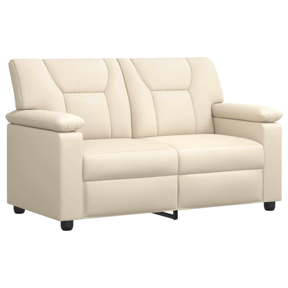 Bankstel 2 pcs Crèmekleurig Kunstleer