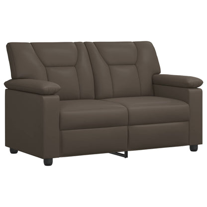 Bankstel 2 pcs Grijs Kunstleer
