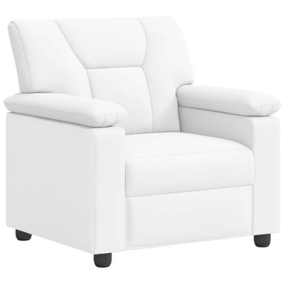 Bankstel 2 pcs Wit Kunstleer