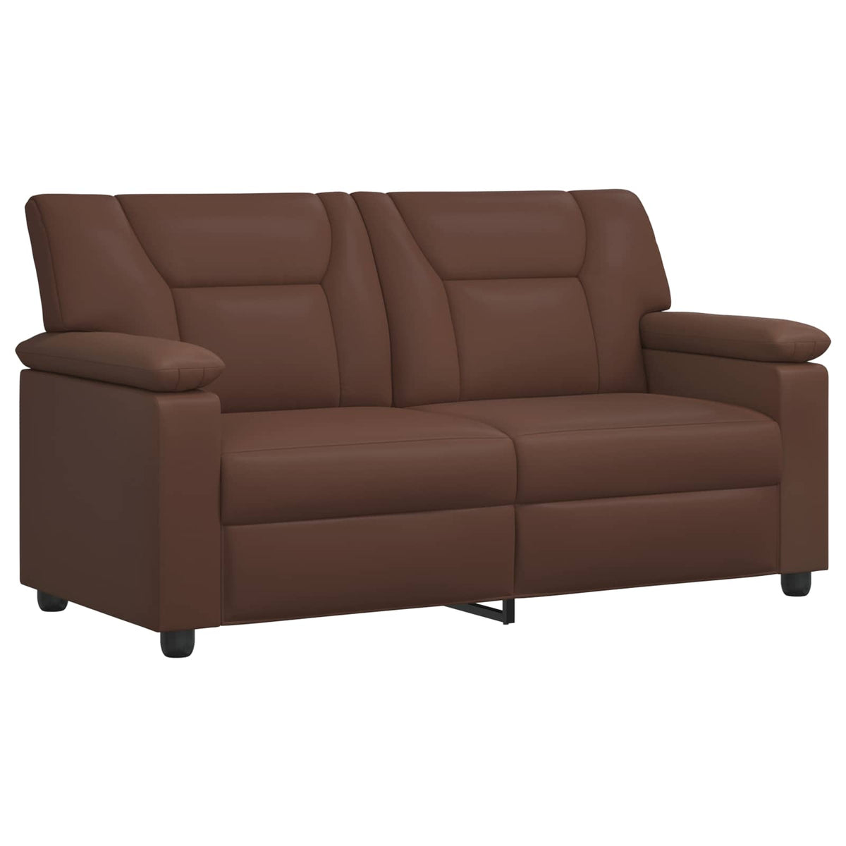 Bankstel 2 pcs Bruin Kunstleer