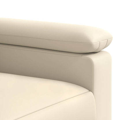 Bankstel 2 pcs Crèmekleurig Kunstleer