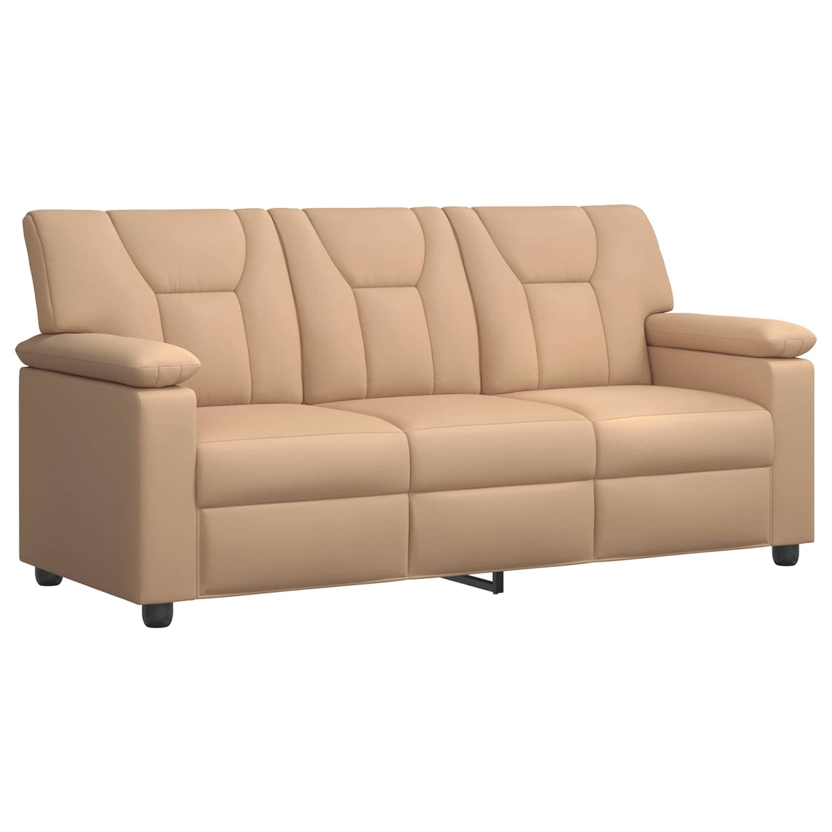 Bankstel 2 pcs Cappuccino Kunstleer