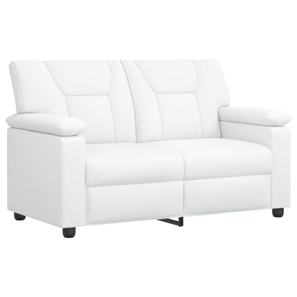 Bankstel 3 pcs Wit Kunstleer