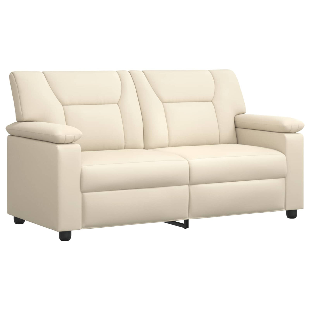 Bankstel 3 pcs Crèmekleurig Kunstleer