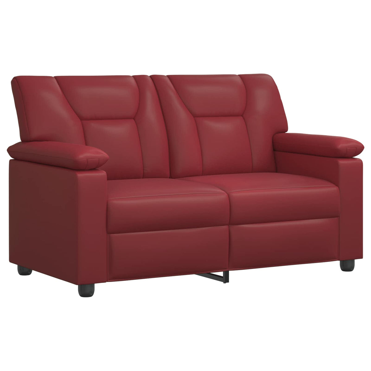Bankstel 2 pcs Wijnrood Kunstleer