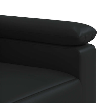 Bankstel 2 pcs Zwart Kunstleer