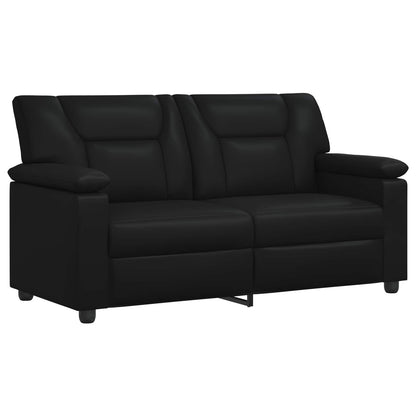Bankstel 2 pcs Zwart Kunstleer