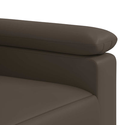 Bankstel 2 pcs Grijs Kunstleer