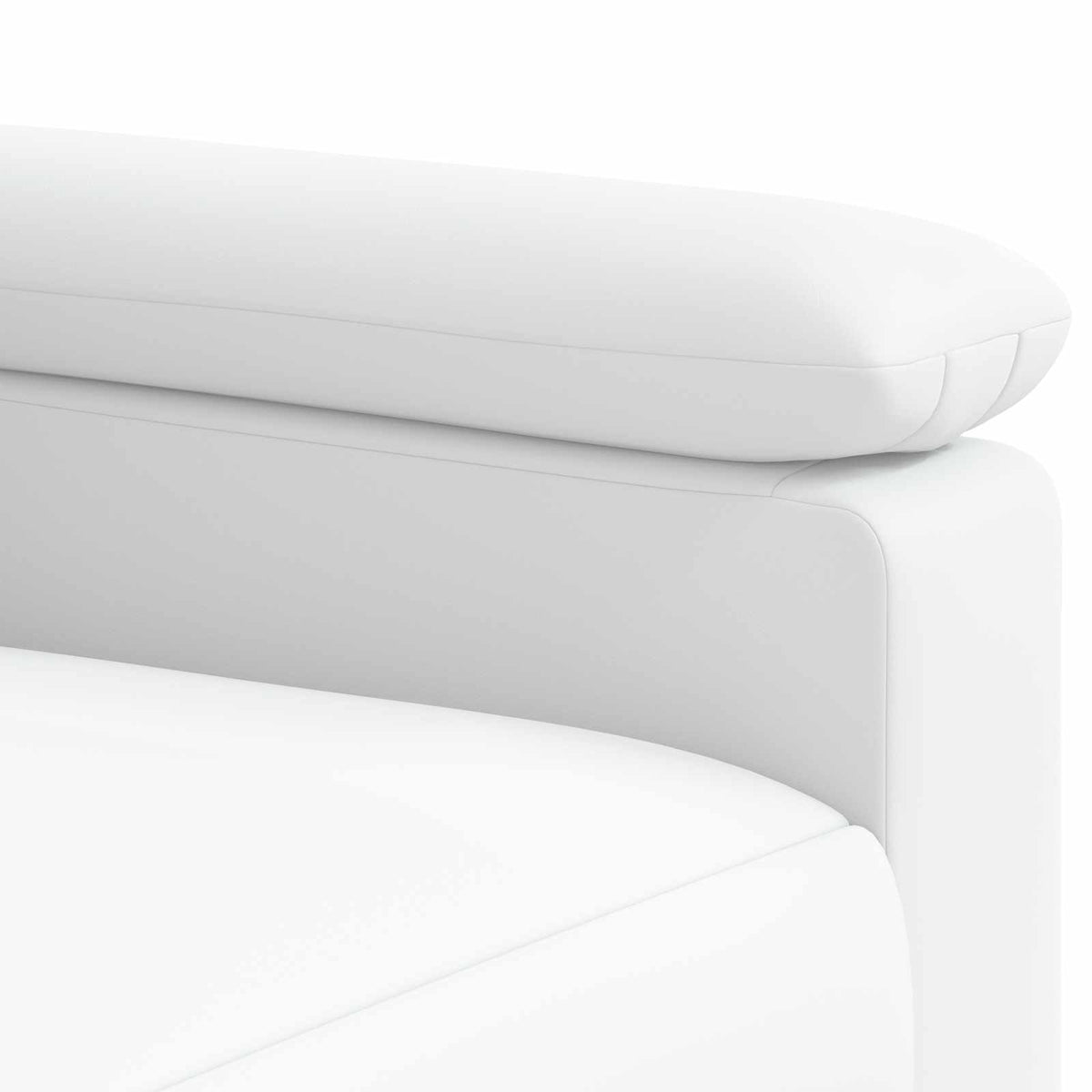 Bankstel 2 pcs Wit Kunstleer