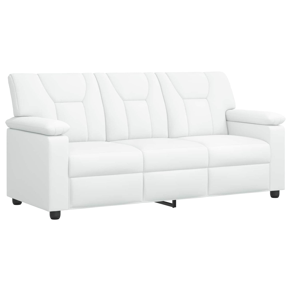 Bankstel 2 pcs Wit Kunstleer