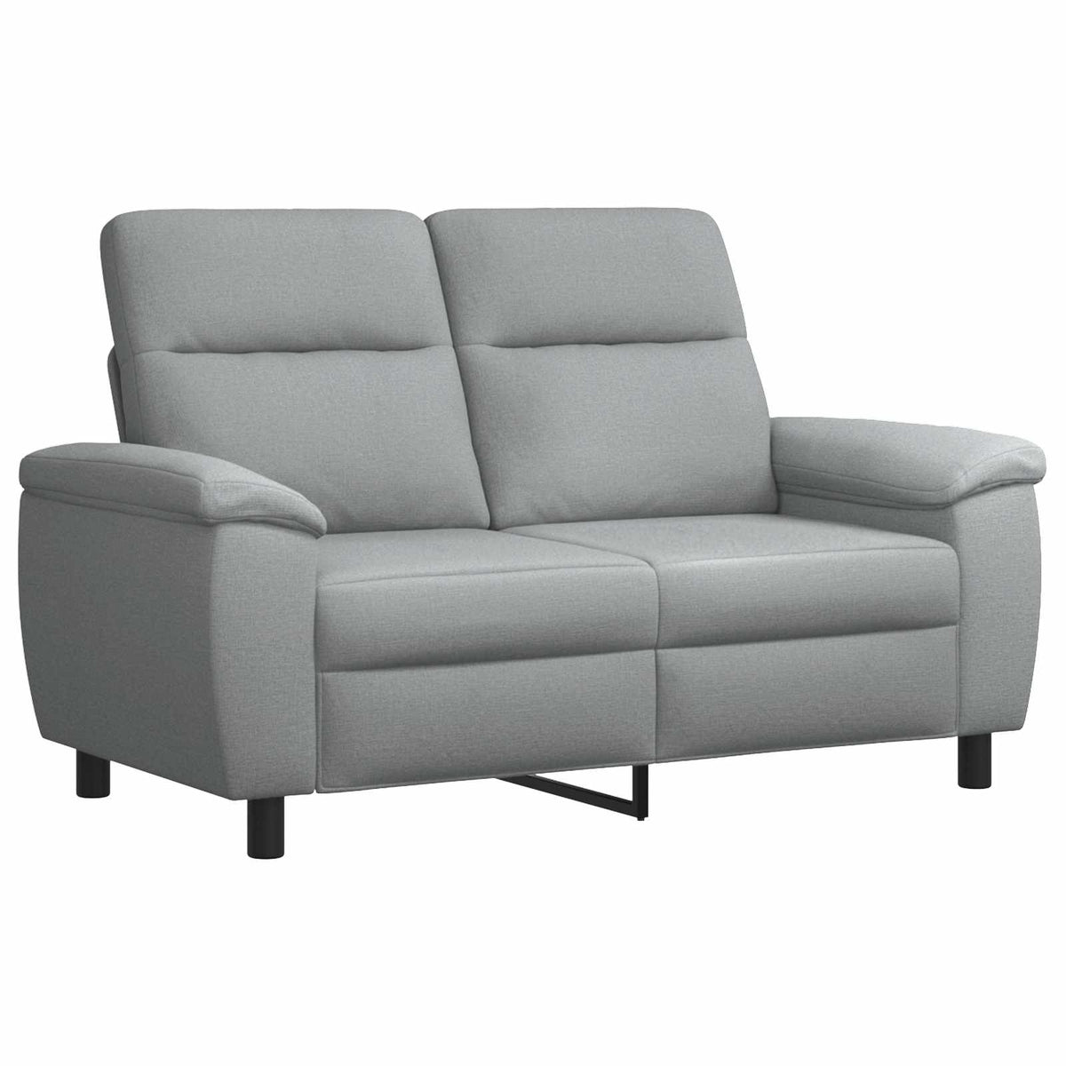 Bankstel 2 pcs Lichtgrijs Stof